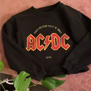 AC⚡️DC Crop Sweater